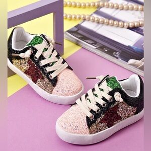 Sequin Sensation Casual Sneakers by Liv and Mia